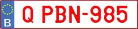 Trailer License Plate